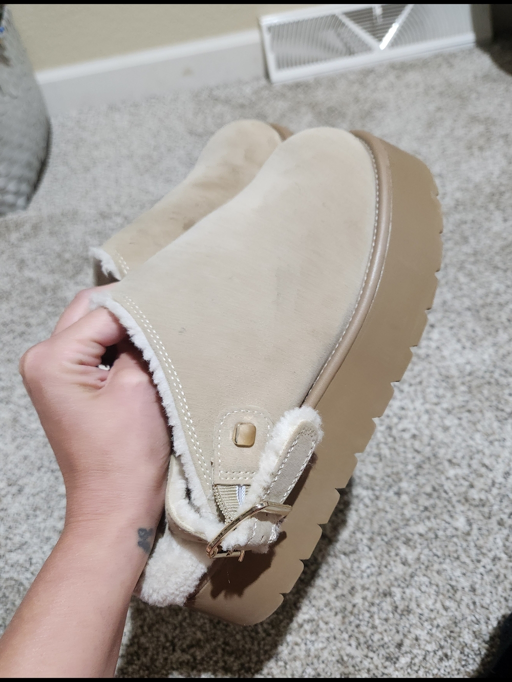 wild fable Beige Platform Clog Mule
